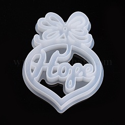DIY Heart with Word Hope Silicone Molds&nbsp;DIY-L021-66