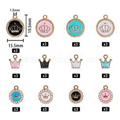 Alloy Enamel Pendant Sets&nbsp;ENAM-SZ0001-34