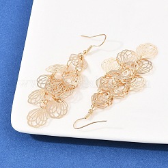 Brass Dangle Earrings&nbsp;EJEW-B157-02C-G
