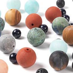 232Pcs 10 Style Natural & Synthetic Gemstone Round Beads&nbsp;G-LS0002-17