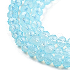 Baking Paint Transparent Glass Beads Strands&nbsp;DGLA-A034-J2mm-B02