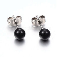 304 Stainless Steel Spray Painted Stud Earrings&nbsp;EJEW-H353-07-G
