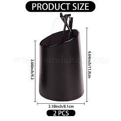 PU Leather Eyeglasses Display Riser Stands&nbsp;ODIS-CN0001-12