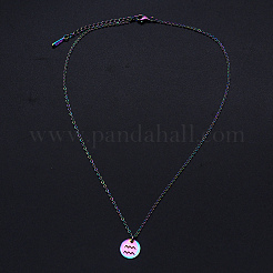 201 Stainless Steel Pendants Necklaces&nbsp;LS-NJEW-S105-JN627-11