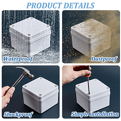 Outdoor Waterproof ABS Plastic Junction Box&nbsp;AJEW-WH0485-27B