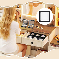 Square Transparent PE Thin Film Suspension Jewelry Display Boxes&nbsp;CON-WH0086-255