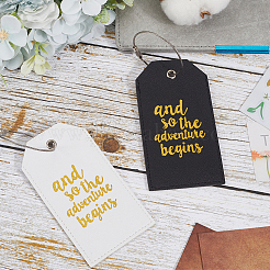 2 Sets 2 Colors PU Leather Luggage Tag&nbsp;AJEW-CP0003-91