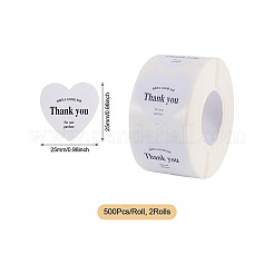 2Roll Heart with Thank You Roll Stickers&nbsp;DIY-TA0013-58A