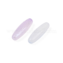 電気メッキガラスビーズ  ライス  グリッターパウダー付き  ミックスカラー  13x4mm  穴：0.8mm  約36個/袋&nbsp;EGLA-K064-04
