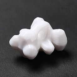 不透明なアクリルビーズ  クマ  ホワイト  17.5x16x11mm  穴：2.5mm  約368個/500g&nbsp;MACR-J123-23A