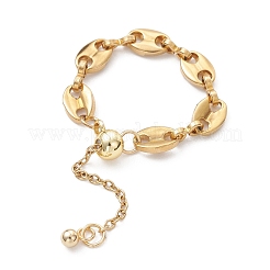 Adjustable 304 Stainless Steel Chain Finger Rings&nbsp;RJEW-JR00960-01