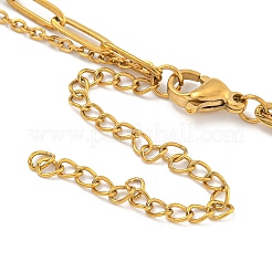 304 Stainless Steel Bowknot Pendant Necklaces&nbsp;LS-NJEW-L182-001G-02