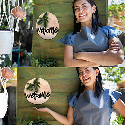 Wooden Ornaments&nbsp;HJEW-WH0006-40