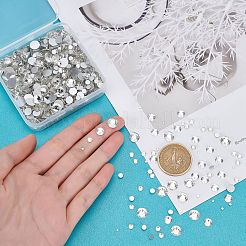 4 Styles Flat Back Glass Rhinestone Cabochons&nbsp;RGLA-PH0002-14