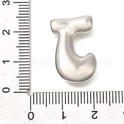 ラックメッキ真鍮チャーム  カドミウムフリー＆鉛フリー  文字a~zのチャーム  文字J  22x14x6.5mm  穴：2.5x3mm&nbsp;KK-I722-03P-J