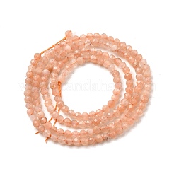 Natural Peach Moonstone Beads Strands&nbsp;X-G-F619-19A-2mm