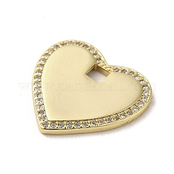 Brass Micro Pave Cubic Zirconia Pendants&nbsp;KK-E092-33G-03