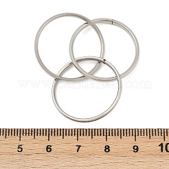 201 Stainless Steel Trinity Interlocking Ring Finger Rings&nbsp;FS-WG6776A-06