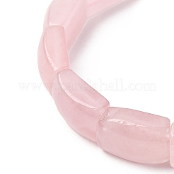 Natural Rose Quartz Bead Stretch Bracelets for Women Men&nbsp;BJEW-C097-02A-13