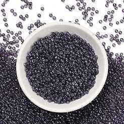 Fgb 8/0グレードAラウンドガラスシードビーズ  透明色は光沢の  ライラック  8/0  3x2mm  穴：1mm  約10000個/ポンド&nbsp;SEED-Q011-3mm-01