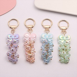 50Pcs UV Plating Rainbow Iridescent Acrylic Beads&nbsp;PACR-CJ0001-27