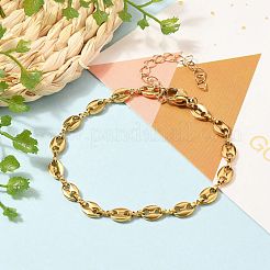 304 Stainless Steel Coffee Bean Chain Bracelets&nbsp;BJEW-JB05552