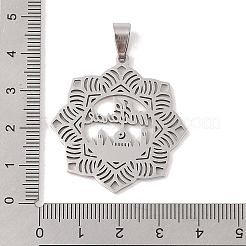 Non-Tarnish Eid Mubarak 201 Stainless Steel Pendants&nbsp;STAS-A094-17P