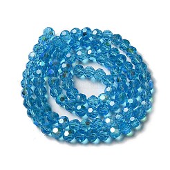 Electroplate Transparent Glass Beads Strands&nbsp;LS-EGLA-A035-T6mm-L08