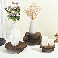 4Pcs 4 Styles Wood Display Riser Stands&nbsp;ODIS-WH0108-066