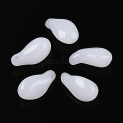 Transparent Glass Teardrop Charms&nbsp;GLAA-T030-03-01