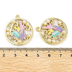 Rack Plating Alloy Enamel Pendants&nbsp;FIND-Q099-08A-01