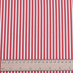 ストライプコットン生地  服装アクセサリー  レッド  1000x1600x0.3mm&nbsp;DIY-WH0671-390A