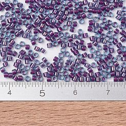 MIYUKIデリカビーズ  シリンダー  日本製シードビーズ  11/0  （db1758)ホットピンクライニングアクアab  1.3x1.6mm  穴：0.8mm  約10000個/袋  50 G /袋&nbsp;SEED-X0054-DB1758