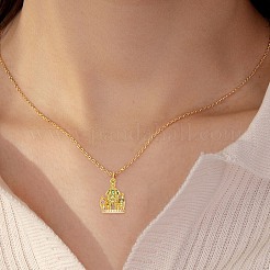 5Pcs Brass Micro Pave Cubic Zirconia Pendants&nbsp;KK-SZ0007-96A