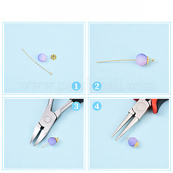 Brass Ball Head Pins&nbsp;KK-YW0004-03B-P
