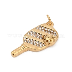 304 Stainless Steel Micro Pave Cubic Zirconia Pendants&nbsp;STAS-D305-02G-E