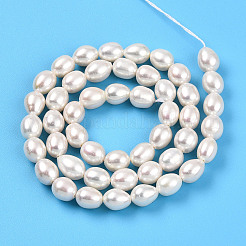 Natural Cultured Freshwater Pearl Beads Strands&nbsp;PEAR-N012-06X-01