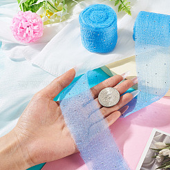2Rolls Polyester Hot-fix Rhinestone Raw Edges Ribbon&nbsp;OCOR-TA0003-95K