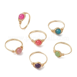 Natural Quartz Finger Rings&nbsp;RJEW-JR00968