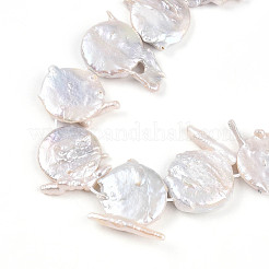 Natural Baroque Keshi Pearl Beads Strands&nbsp;PEAR-S018-06F-01