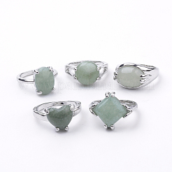 Natural Green Aventurine Rings&nbsp;G-S242-08-B