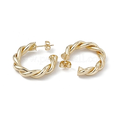 Long-Lasting Plated Brass Stud Earrings for Women&nbsp;EJEW-A088-02G