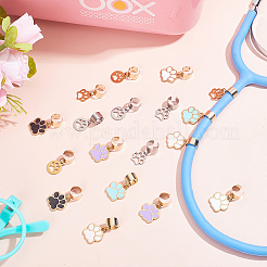 18Pcs 9 Styles Alloy Enamel Stethoscope Pendant Decorations&nbsp;HJEW-ME00149