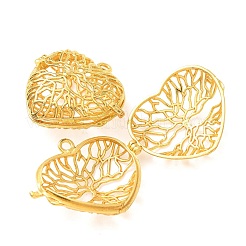 Brass Cage Pendants&nbsp;KK-CBA8ACD-02G-C