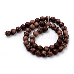 Natural Iron Zebra Jasper Beads Strands&nbsp;G-Q462-65-8mm