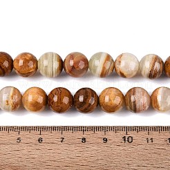 Natural Wood Lace Stone Wooden Jasper Beads Strands&nbsp;G-B128-A04-05