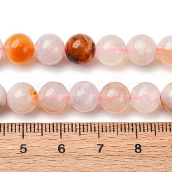 Natural Cherry Blossom Agate Beads Strands&nbsp;G-D313-A01-8mm