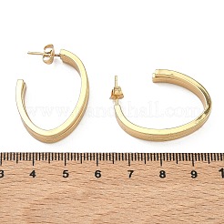Triple C-Shaped 201 Stainless Steel Stud Earrings&nbsp;EJEW-D354-05G