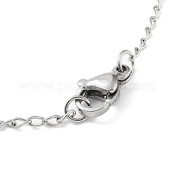 Non-Tarnish 202 Stainless Steel Rosary Bead Necklaces&nbsp;LS-NJEW-D060-01C-GP