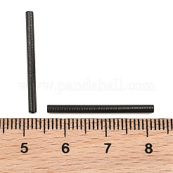 304ステンレスチューブビーズ  イオンプレーティング（ip）  ブラック  26x2mm  穴：0.9~1.2mm&nbsp;SA-CBA098D-07G-EB